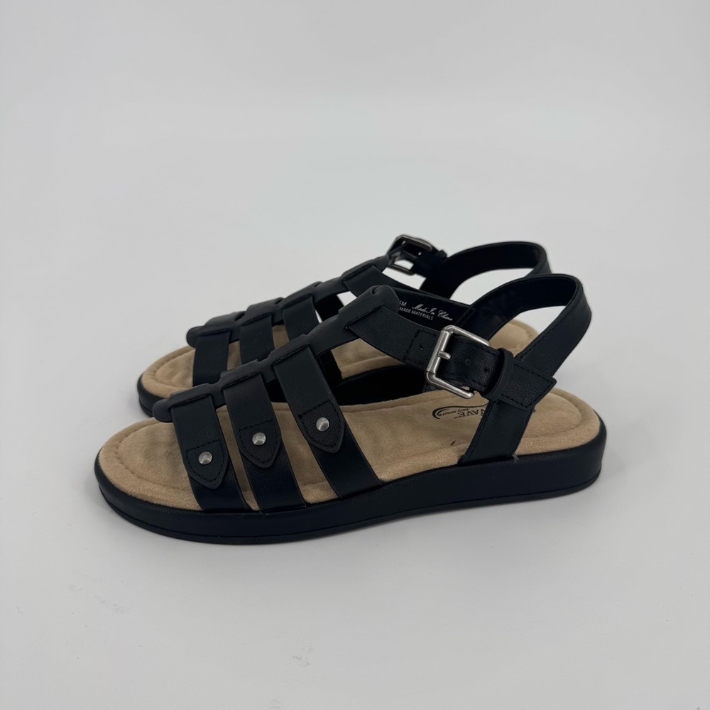 Easy Street Women's Black Chirp Flat Gladiator Sandals 6.5 - Picture 4 of 9